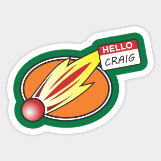 Craig's SuperHero Costume Sticker